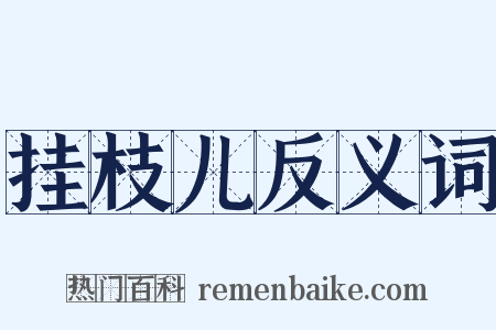 挂枝儿反义词是什么意思的图片